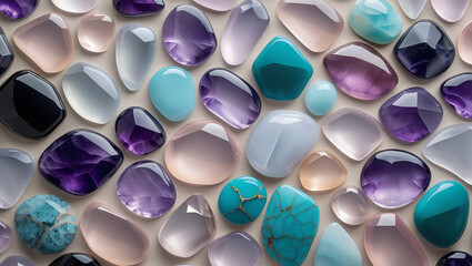 Gemstone background with soft lighting for visual storytelling. Perfect for advertising campaigns, stylish wallpapers, and high-end branding.

