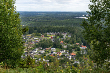 Landscape View Over Town Taberg