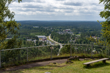 Landscape View Over Town Taberg