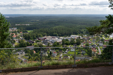 Landscape View Over Town Taberg