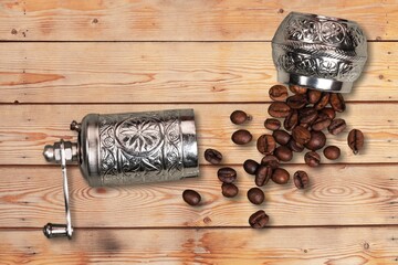 Islam ramadan coffee accessories with dates