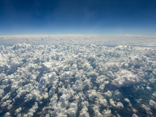 aerial view of the clouds