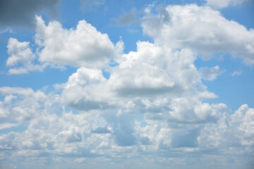 Blue sky with white clouds
