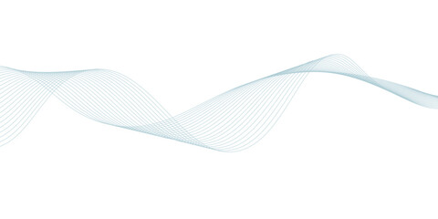 Modern vector background with blue wavy lines.