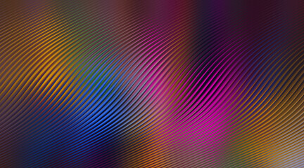 Intriguing abstract background with a mesmerizing blend of dark hues and vibrant rainbow accents