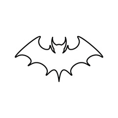 Bat icon. Bat animal simple icon. Halloween bat icon. 
