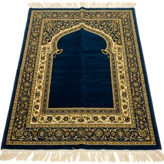 Elegant prayer rug with intricate design, perfect for home decor