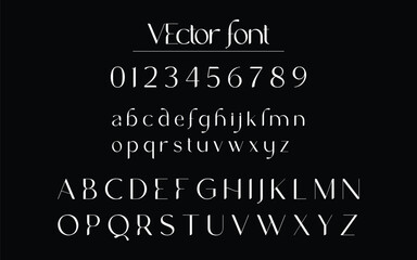 Elegant Thin Serif Vector Font Display Typeface 