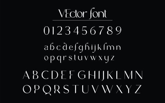Elegant Thin Serif Vector Font Display Typeface 