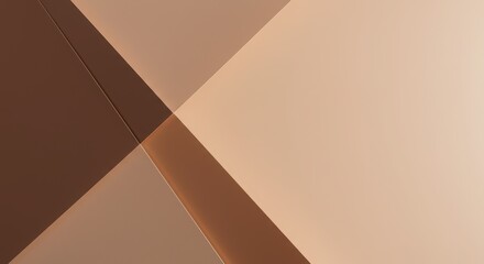 A geometric abstract background showcases triangles and diagonal lines in a warm and neutral color palette creating a modern design aesthetic.
