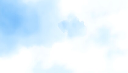 Blue Watercolor Splashing Background Design