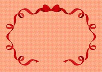 赤いリボンの背景