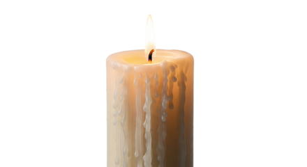 Lighted candle flame peace hope remembrance memory mourning black background wax melt dripping relaxation meditation