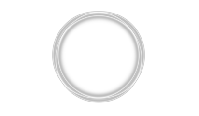 Gentle circular light in calm grey tones. Smooth halo radiates elegance and balance. PNG illustration for abstract, modern, and futuristic compositions.