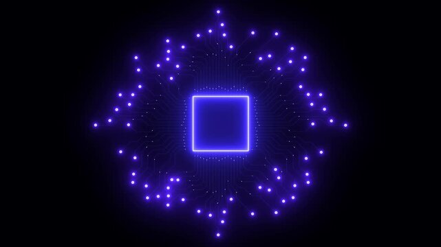 neon circuit board icon Abstract digital line data background connecting technology concept Abstract technological artificial concept. neon line Animated circuit board. Circuit Board technology .  - Powered by Adobe