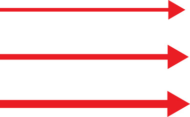 Fototapeta premium red pointing right arrow. Direction arrows or Next Step symbol. directional arrows sign. Rightward Red Arrow