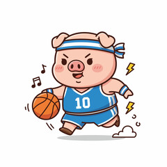 very cool cute pig design