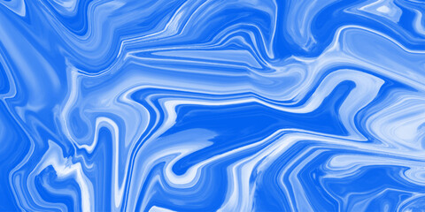 Abstract Blue and White Wavy Pattern. Abstract liquid blue background, can be used for background or wallpaper. abstract Beautiful blue and white Liquid Marble Swirl texture Background or wallpaper.	