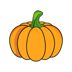 Cartoon Pumpkin for Autumn and Halloween Celebrations