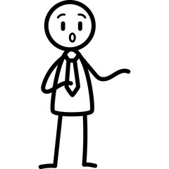 Line Stickman Vector
