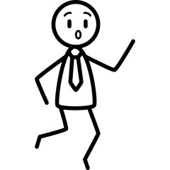 Line Stickman Vector