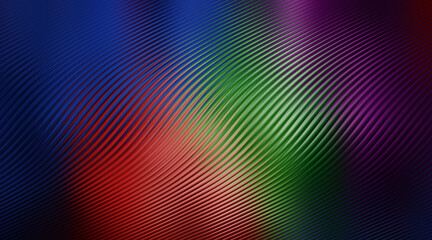 Abstract background with diagonal lines and a gradient of blue, red, green, and purple colors creating a vibrant design