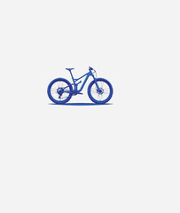 bicycle icon on white background