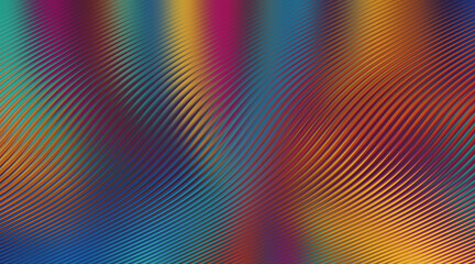 Vibrant and dynamic abstract background with a mesmerizing blend of colors and intricate line patterns