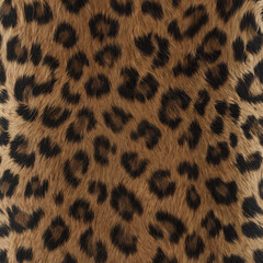 Detailed Leopard Fur Texture for Fashion and Wild Animal Print Backgrounds - Generative AI

