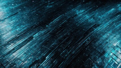 Abstract Blue and Black Diagonal Lines Background.