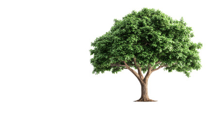 Obraz premium Lush Green Tree on Transparent Background