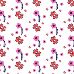 seamless pattern with flowers