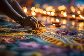 Diwali Lights and the Tradition of Decorated Hands