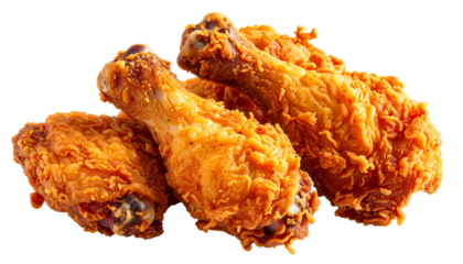 Golden Brown Crunchy Fried Chicken Pieces with Crispy Texture Close Up