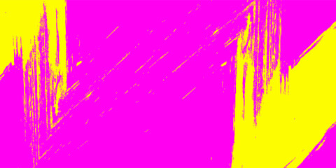 Neon colored urban punk background with halftone texture, paint drops and splashes. Bright pink and yellow colored banner design.