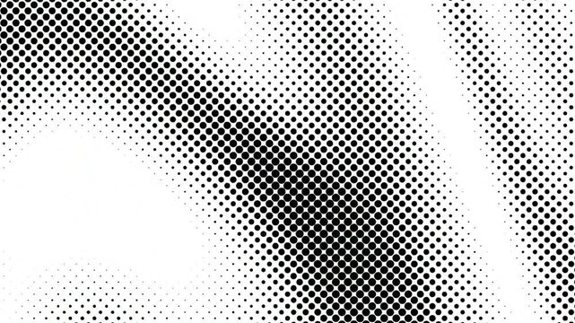 4k Abstract dynamic with white dots round on netoworking connect transparent background (alpha channel). Motion modern animation. Trendy wavy banner , Texture halftone Dotted animated gradient