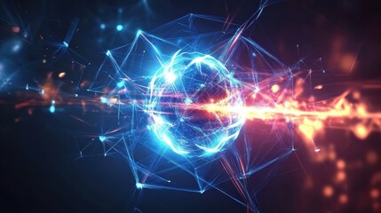 abstract energy sphere network