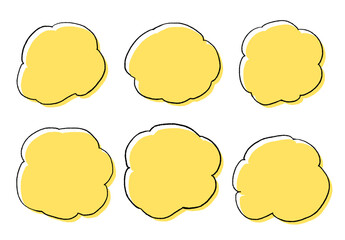 手描きの吹き出しセット