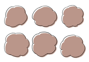 手描きの吹き出しセット