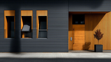 entrance to the house