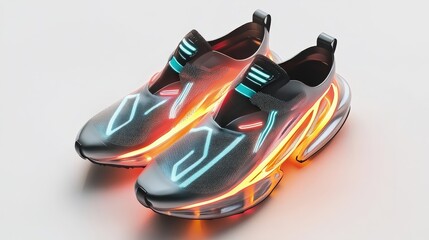 futuristic led light up sneakers