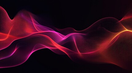 abstract red and pink wave background