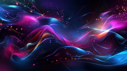 Fototapeta premium abstract colorful waves background