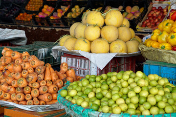 fresh vegetables on the bedouin market in El Quseir