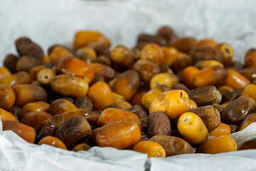 ripe dates at bedouine market in El Quseir