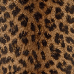 Detailed Leopard Fur Texture for Fashion and Wild Animal Print Backgrounds - Generative AI
