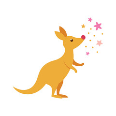 kangaroo cartoon illustration