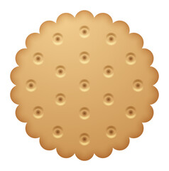 Circle Cracker Biscuit