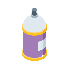 Creatively crafted isometric icon of spray paint in modern style