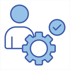 Capability Blue Icon Vector Illustration